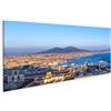 islandburner Quadro su tela Napoli (Napoli) e il Vesuvo sullo sfondo al tramonto in una giornata estiva Italia Campania da parete poster stampa immagini