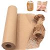 SENENQU Carta Imballaggio a Nido D'ape 40 cm X 50 m, Carta da Imballaggio Kraft in Rotolo, Cartone Ondulato Rotolo per Pacchi, Traslochi e Regali Fragili
