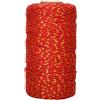 G2PLUS 100m Cordoncino in Cotone,2mm Spago in Cotone Baker Twine Rosso | Cordoncino da Regalo con Filo Dorato,Spago Natalizio per Cucina Cottura confezionamento regali,fai da te creativo