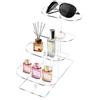xtemtoamz Porta Profumi, Organizer Profumi, Espositore In Acrilico, Espositore A Quattro Livelli, Piedistallo Espositivo In Acrilico, per la Presentazione di Figurine, Giocattoli, Profumi