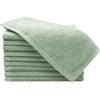 ZOLLNER 10 asciugamani per ospiti - piccole lavette morbide in 30x50 cm - lavabili a 60°C - cotone - verde salvia - qualità alberghiera - certificat - Oeko Tex®