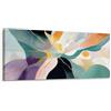 Lupia - Quadro moderno Canvas World ABSTRACT GALAXY, Stampa su Tela, Telaio in Fibra di Legno, effetto marmo, 52x122 cm, per soggiorno capezzale camera da letto, ufficio