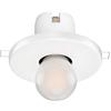 ledscom.de Plafoniera da incasso in porcellana E27 TELA, bianca, incl. lampada LED, smerigliata, 477lm bianco caldo