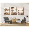 MKHFUW Set di quadri decorativi moderni in stile bohémien, senza cornice, 40 x 60 cm, 3 pezzi, poster 09