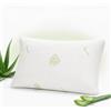 Mypem Guanciale Memory Foam H15 | Federa Aloe Vera Sfoderabile e Lavabile | Cuscino Ergonomico per il Sostegno di Testa e Collo | Anima 100% Memory Foam