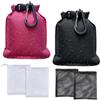 HMCEY 2 Pezzi Sacchetto Portasapone,HMCEY Borsa da Viaggio per Sapone con Gancio | Sacchetto Porta Sapone In Nylon,Impermeabile e a Tenuta Stagna,Con Tasca a Rete,Con Chiusura Bordata,per Viaggi, Campeggio