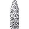 Wxlmom Copriasse Da Stiro 120X40 Stampa Leopardo Nero Copertura Asse Da Stiro In Cotone, Con Riflettore Termico, Imbottitura Spessa In Foam E Con Elastico,Resistente Al Calore Fino A 217℃