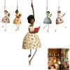 Generico Vintage Whimsical Dancing Lady Hanging Decor,Folk‑Art Wind‑Swaying Figurine Decor,Cottage Hanging Accent that Sways in Breeze,Garden Wind Spinner,for Covered Porch, Patio, Window