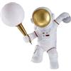 LLXDFUU Lampada da parete Moon Astronaut Illuminazione da parete lunare stampata in 3D Applique da parete moderna per camera da letto per bambini Lampada da parete per astronauti Luce notturna per cam