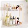 Generic - Vassoio per vanità, organizer per piano di lavoro, vassoio cosmetico per comò, camera da letto, bagno, verde