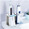 YYBO Porta Spazzolino Elettrico, Porta Testine Spazzolino Elettrico, Portaspazzolini da Bagno Muro O Scrivania, Supporto per Spazzolini e Dentifricio (Argento)