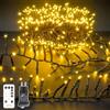 HeiPard Cluster - Catena luminosa per esterni, 750 LED, 11,25 m, luce bianca calda | Catena luminosa impermeabile con telecomando e timer, per albero di Natale, balcone, finestra