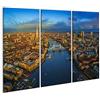 islandburner Quadro su tela Londra Inghilterra Vista panoramica dello skyline tra cui la Torre iconica GDUE Quadri Stampe Immagini Murale Decorazione da parete