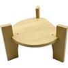 Yxmohala Supporto per caraffa d'acqua per dispenser di bevande, robusto supporto in legno con base rotonda, supporto stabile, per casa, cucina, festival, picnic, matrimoni, 17 x 14 cm