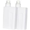 OFFIGAM 2 bottiglie di detersivo ricaricabili da 1000 ml, contenitore vuoto per lozioni per casa, hotel, ristorante, design per liquidi e sottotitoli per la conservazione di lozioni