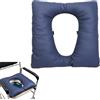 BUERPINKING Cuscino antidecubito per pazienti con foro, in poliuretano, cuscino per sedia da doccia, cuscino per sedia a rotelle, per la cura del letto (blu reale)