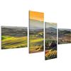 islandburner, Quadro su tela Il paesaggio toscano all'alba tipico per la fattoria toscana della regione coltiva la vigna della co Stampa, Foto, Quadri