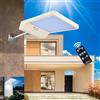ONEGlobal MASLED,Lampada da parete con sensore di movimento solare con telecomando, impermeabile, 6 modalità di illuminazione, 3 livelli di figliatura e 2 opzioni di installazione (nero)