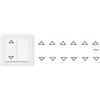 Generic 12 adesivi freccia su e giù per tapparelle e persiane (RP17 (12 mm)