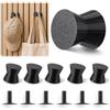 Jadive Set di 6 Ganci Senza Forare per Pannelli Acustici, Appendiabiti in PLA da 30 x 28 mm per Doghe in Legno, Accessori Portaoggetti per Giacche, Borse e Cuffie