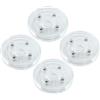 Unlorspy 4 mini giradischi Lazy Susan in acrilico, diametro 63 mm, con cuscinetti a sfera, piatti rotondi girevoli per cucina, dispensa, armadio, scrivania (6 cm, trasparente)