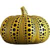 WOVEBIUS Yayoi Kusama - Scultura a forma di frutta, decorazione per la casa, in resina, motivo: zucca astratta