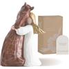 Storieme Cavalli e ragazze, regalo per adulti, angelo custode, statuetta decorativa