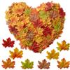 RUIXUE 400 Foglie Artificiali di acero con colori autunnali,8 Colori Misti Foglie Autunnali Finte Artificiali per Decorazione per Matrimoni,Feste artistiche,Giorno del ringraziamento, Fai da Te