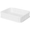 Mobil Plastic Cassetta per Panetti Pizza, Plastica Bianca, 30x40x10 cm, Impilabile, Uso Alimentare senza scalino interno,sovrapponibile a norma HACCP a prova di shock termico (1)