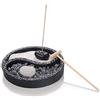 ICT Giardino ZEN Yin Yang Taiji Portacandelina Bruciatore per Incenso Decorazione Asiatica