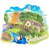 Tozoaioo Giethoorn - Magnete da frigorifero in resina, souvenir da viaggio, stile villaggio canale, decorazione per la casa, monumento classico
