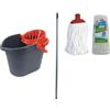 Ecoplast SECCHIO OVALE + STRIZZAMOP + MOP + MANICO