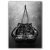 AdoDecor Quadretti da parete Poster vintage di guantoni da boxe Stampa su tela,Quadri moderni soggiorno Muro di boxe in bianco e nero Poster da parete(Non incorniciato)