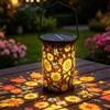 Dongcill Lanterne Solari da Esterno, Metallo Lanterne solari a Forma di Girasole | Lanterne da Giardino, Impermeabile Luci Solari da Giardino per Balcone, Terrazza, Prato, Terrazza