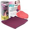 Bio-mex® Set 2 Panni Pulizie Microfibra - Panno Spugna Microfibra Antibatterica Flip-Mex 16x16cm - Panno Microfibra Vetri 50x70cm Pulisce Solo con Acqua