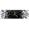 LANMOU Orologio da Parete Moderno, Rettangolare Silenzioso, 50x15cm | Orologio da Muro in Acrilico dal Formato Orizzontale, per Soggiorno, Corridoio o Ufficio interno, Nero e Bianco
