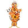TSLBW Foglie di Acero Luci Addobbi Autunnali Lucine, Luce albero foglia d'acero, Luci foglie autunnali Albero LED Halloween 45 cm Decorazioni autunnali Albero zucca artificiale