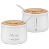 LA PORCELLANA BIANCA - Gli Onesti Portaformaggio Gift Box, Stoneware