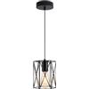 K-Bright 1 pezzo Lampada a Sospensione Vintage Industriale, Nero | Altezza regolabile a 150 cm, adatto per lampadine LED E27, per soggiorno,sala da pranzo,taverna (Lampadine escluse)