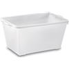 OPIROS Bacinella Rettangolare Svasata cm. 62x42x30h Cesta Chiusa Contenitore Multiuso Idoneo Per Alimenti
