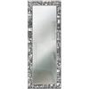 Lupia - Specchio da Parete Lungo MIRROR FANTASY LETTERS BLACK 44X127 cm, Design Moderno, Cornice in Legno Stampata, Ideale per Camera da Letto e Soggiorno, Legno Letters Grey