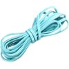 QUARKZMAN 3 Iarde Laccio In Pelle Piatto 4mm Stringhe Azzurro Cielo | In Pelle, Braccialetto Cinturino Borsa, Per Creazioni Fai Da Te