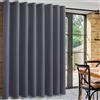 DWCN Tende divisorie, colore grigio scuro, H243 x 457 cm, extra large, da appendere, oscuranti, con occhielli, per soggiorno, camera da letto, ufficio, 1 pezzo