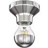 ledscom.de Plafoniera LED Elektra porcellana argento incl. lampada a specchio E27, 399lm, 4,3W, bianco caldo
