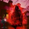 BBTO 1 Pezzo Proiettore di Luci di Halloween con Effetto Dinamico | Simile alla Proiezione Olografica 3D, Proiettore di Halloween per Interni ed Esterni, Design Fantasma Rosso