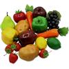 Laiiqi 18 pezzi di frutta finta verdura realistica artificiale frutis decorazione in schiuma finta frutta realistica simulazione verdura per casa cucina festival ornamento peperoni fragola carote plastica