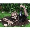 POPUPWAVE Decorazione di Halloween Zombie Statua con lanterna, Zombie Gnomo Statue da giardino Zombie Strisciando fuori dalla tomba, resina Walking Dead Figurine Decorazione di Halloween