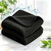 Murwon Panno Giovasa in Microfibra Ultra-Assorbente - Panno per Vetri e Superfici senza Aloni, Elimina Calcare e Macchie d'Acqua, Adatto a Vetri, Specchi, Rubinetterie e Superfici Lisce (2pcs)