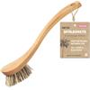 Grünschloss Spazzola in legno con setole naturali Rough con vere palme in fibre vegetali extra efficaci (Made in Germany) in legno massello di faggio, spazzola per la pulizia, senza plastica