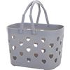 BYUTFA Cestino portaoggetti Cestino portaoggetti in plastica con Manici Cestino per Doccia Cavo con Fori Organizer per Bagno Tote Borsa da Toilette Cestino